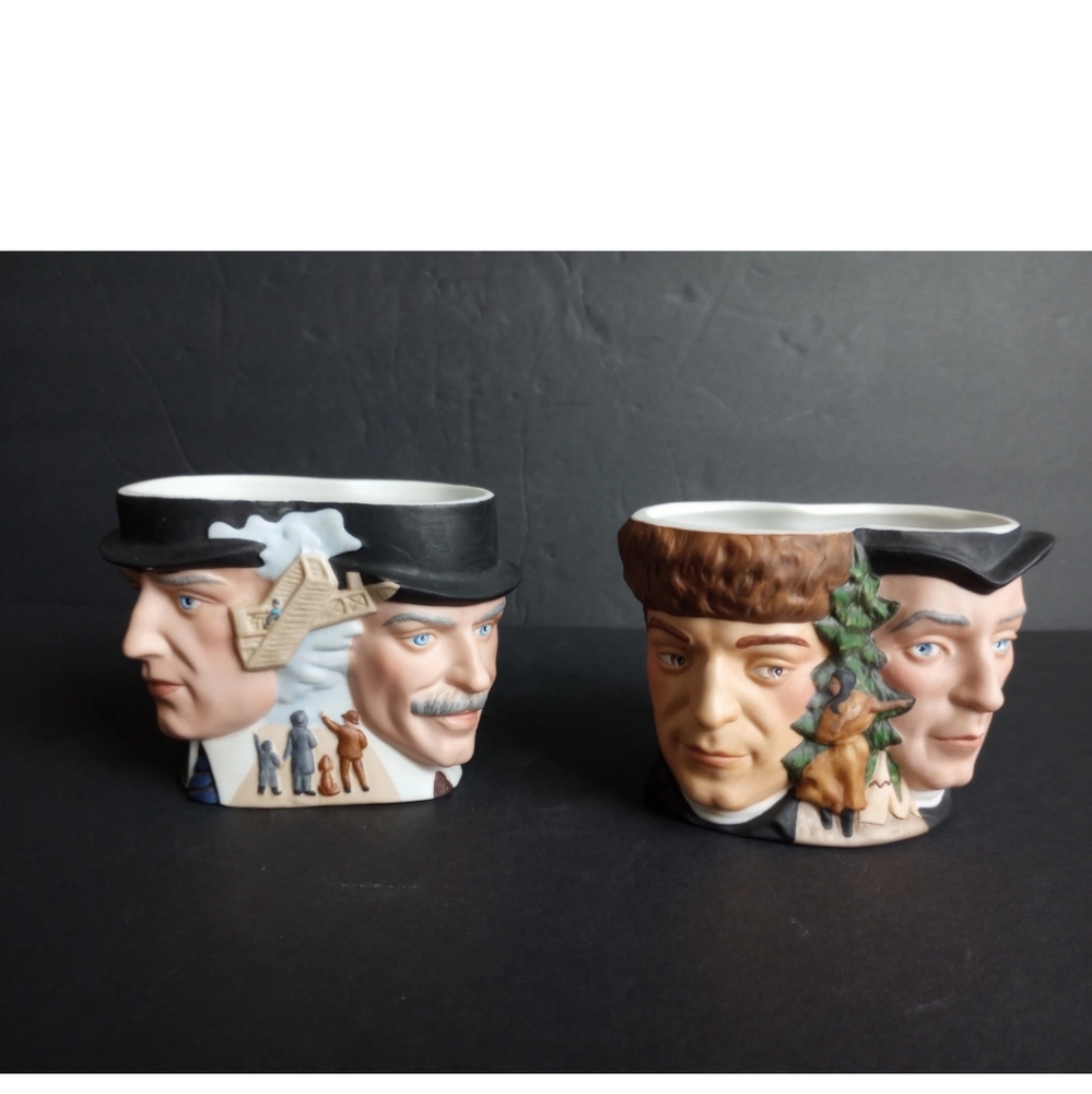 1985 Avon - The Wright Brothers & Lewis & Clark Hand-painted Collector Mugs